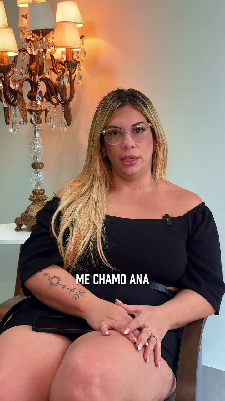 Ana, cliente da Life Estética, em depoimento em vídeo
